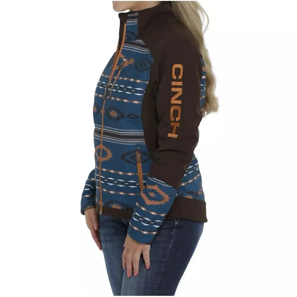 Cinch Ladies Concealed Carry Storm Defense Bonded Aztec Brown Jacket MAJ9858001 - Picture 12 of 14